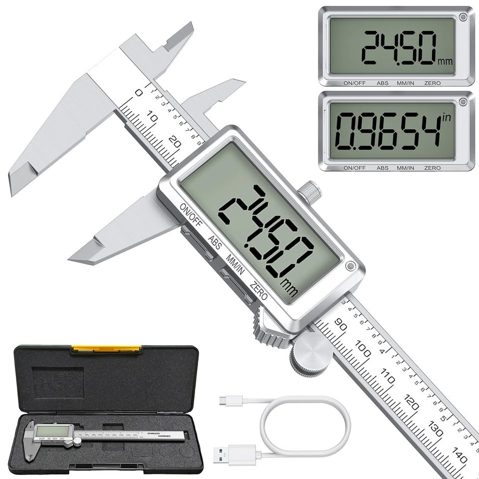 Digital Caliper 6" Rechargeable Stainless Steel - $25 FIRM - photo 3