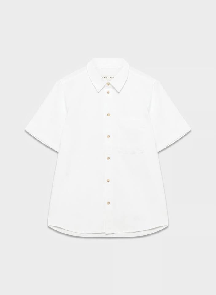 Aritzia Denim Forum '90s Vintage Shortsleeve Denim Shirt XS NWT - photo 5