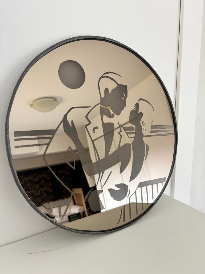 Vintage Acid Etched Mirror - photo 2