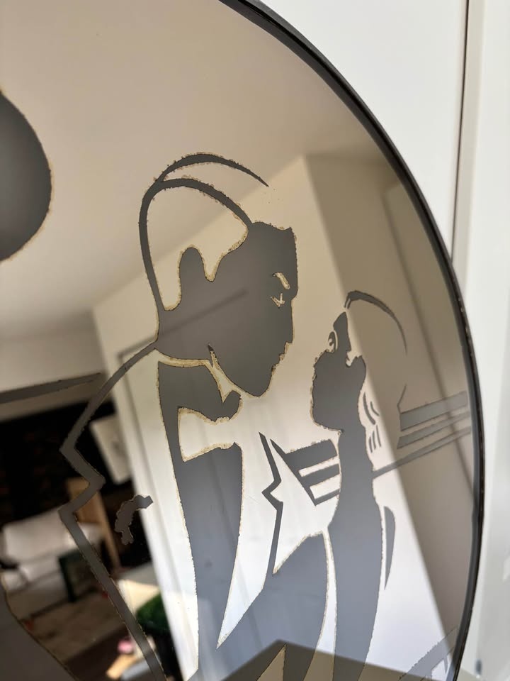 Vintage Acid Etched Mirror - photo 3