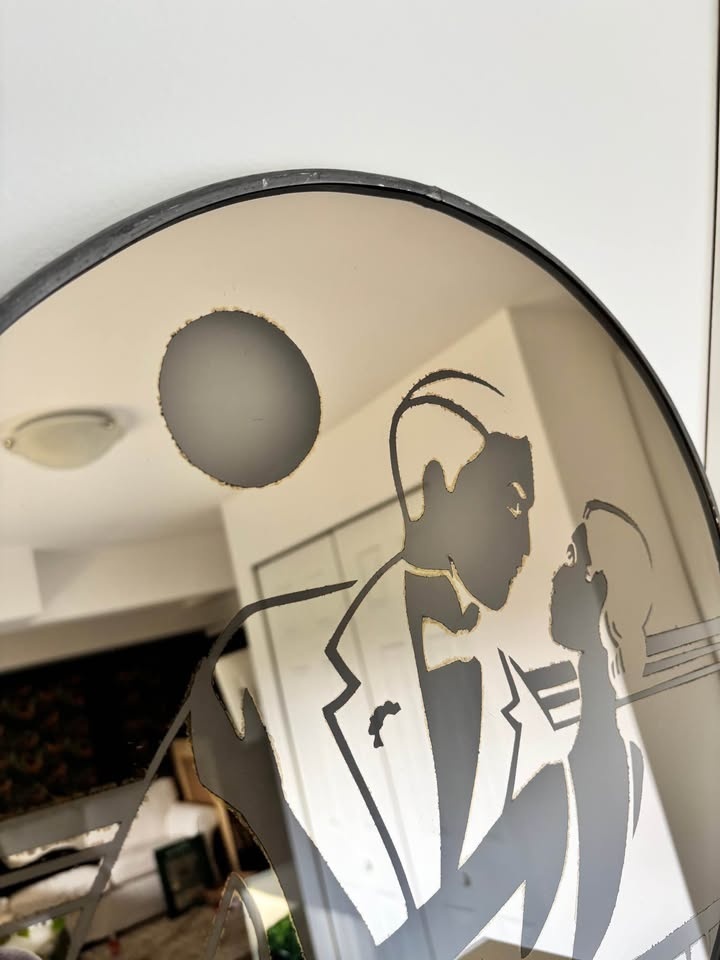 Vintage Acid Etched Mirror - photo 4