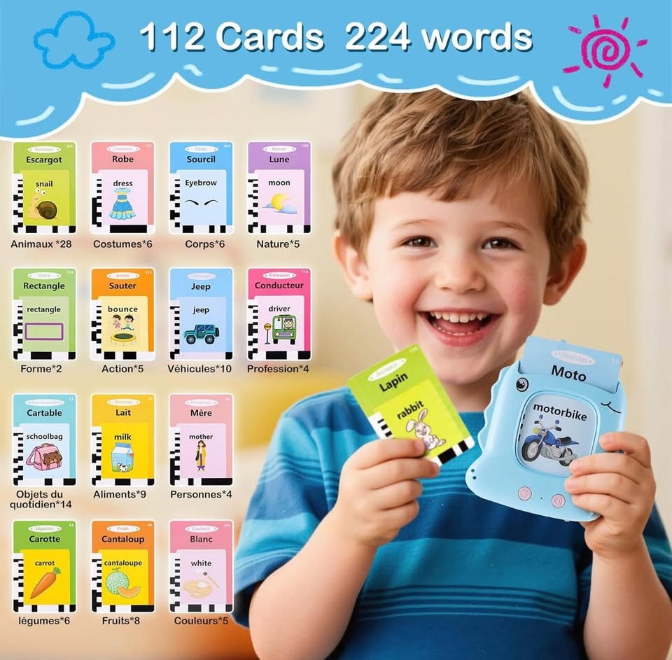 Talking Flash Cards for Toddlers (Blue) - photo 4