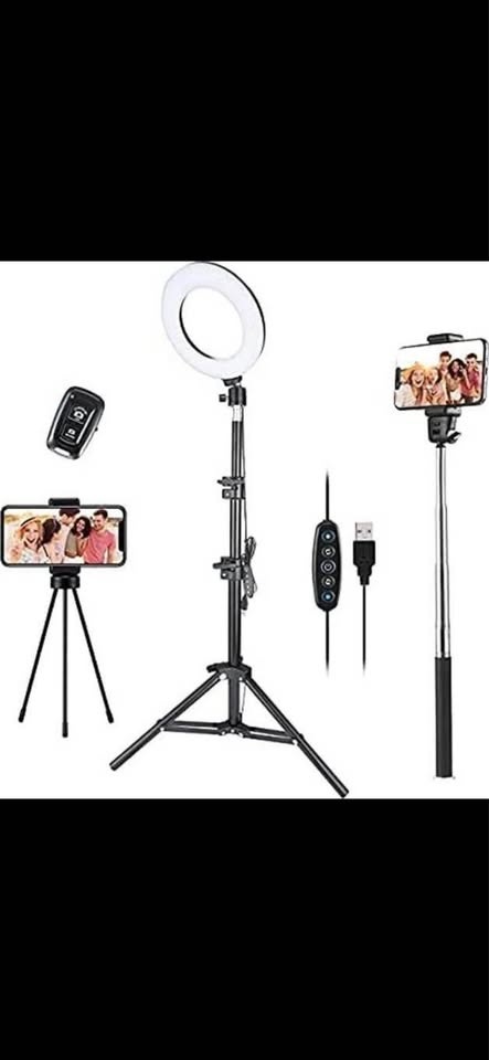 Victsing 6" Selfie Ring Light with Tripod - photo 5