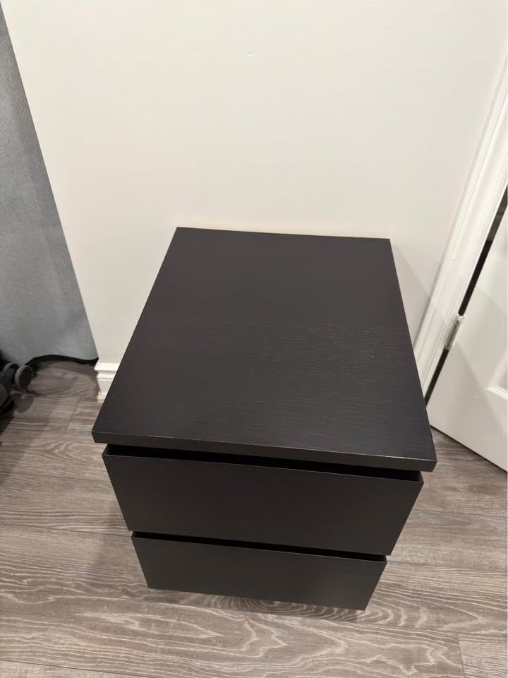 IKEA MALM 2-Drawer Chest, Black-Brown, 40x55 cm - photo 3