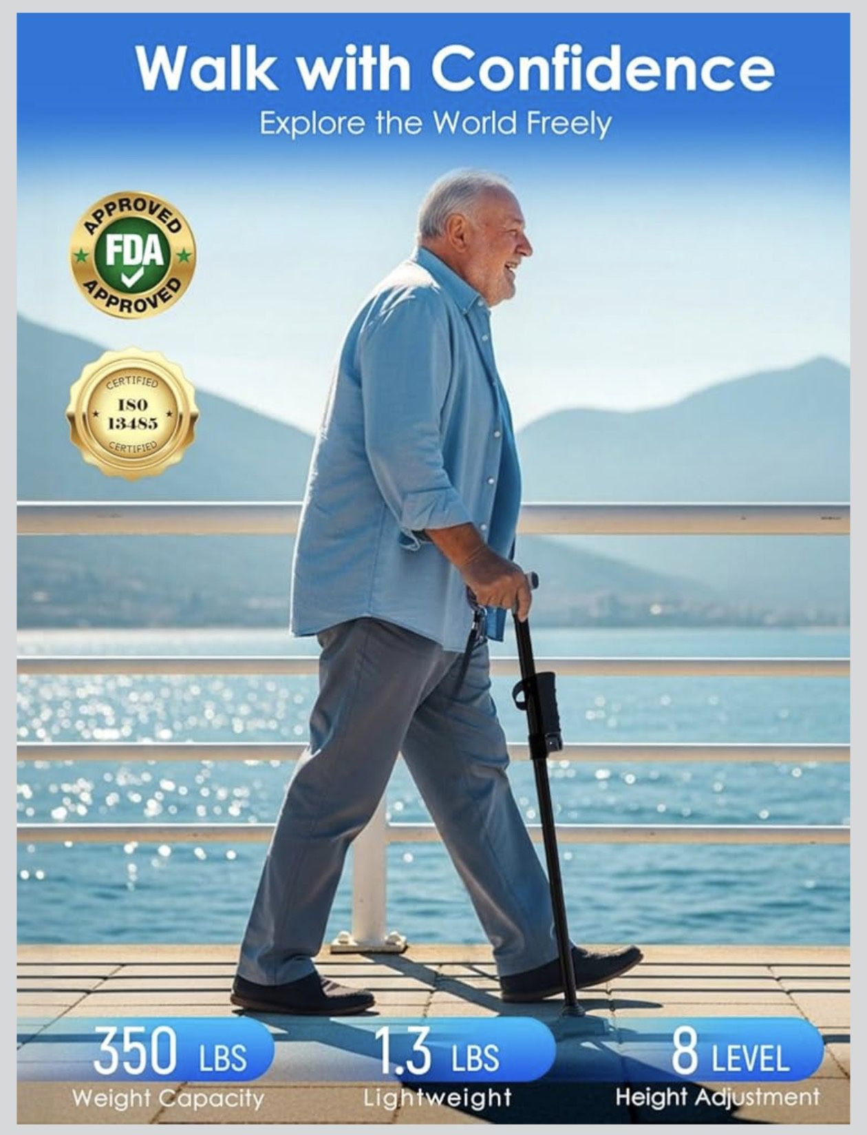 Adjustable Walking Cane - photo 2