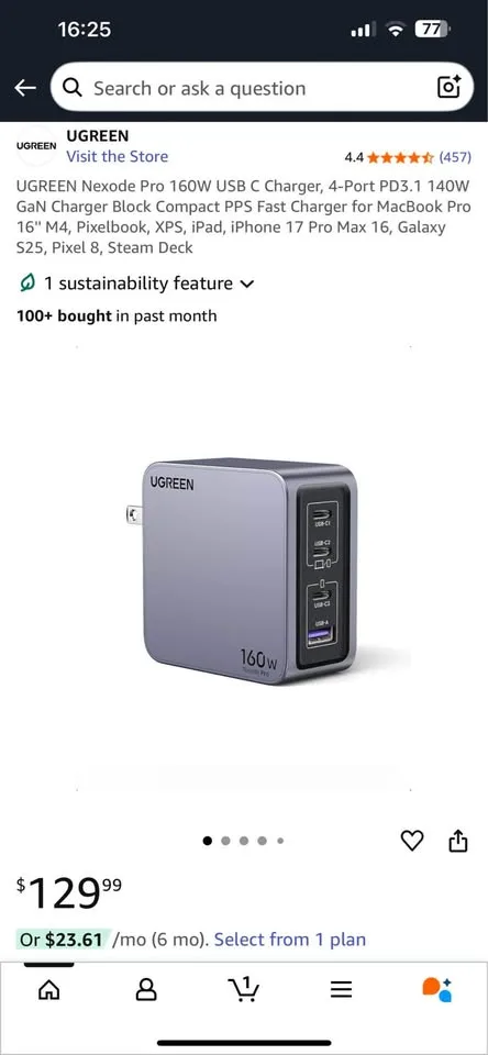 UGREEN Pro 4-Port 160W GaN Fast Charger image indicator(2)