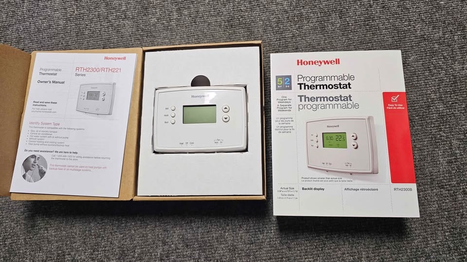 Honeywell RTH2300B Programmable 5-2 Day Thermostat - photo 4