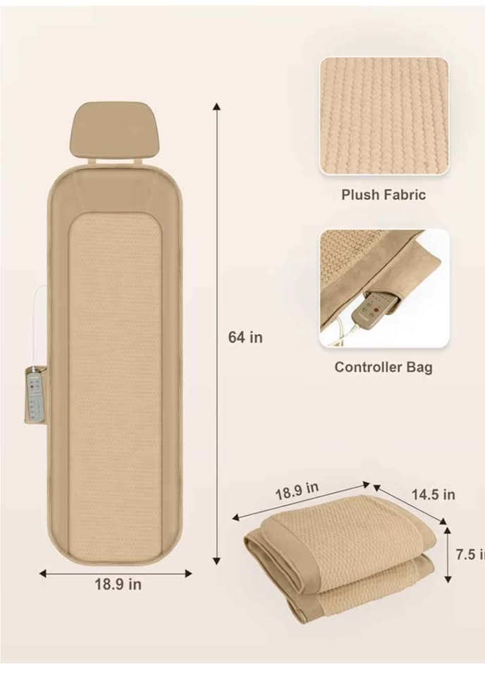 Heycool Full Body Massage Mat w Heat & Vibration - photo 3