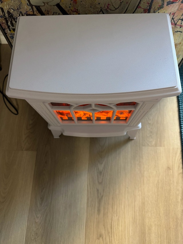 White Electric Fireplace - photo 2