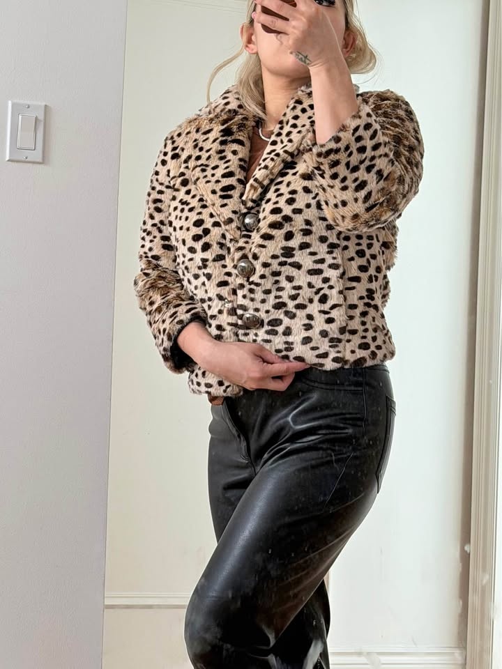 Leopard Furry Jacket