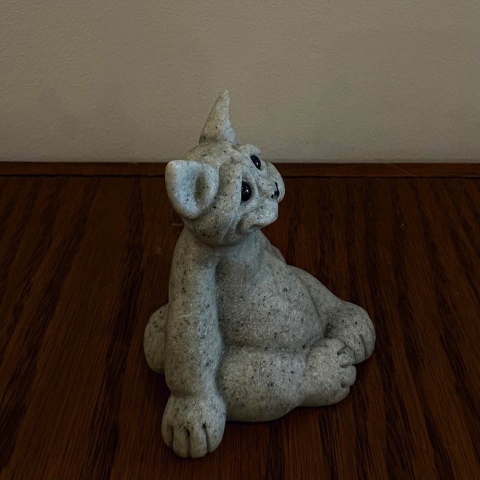 Quarry Critters "Carl" Cat Figurine - Funny Chubby Cat Statue - photo 2