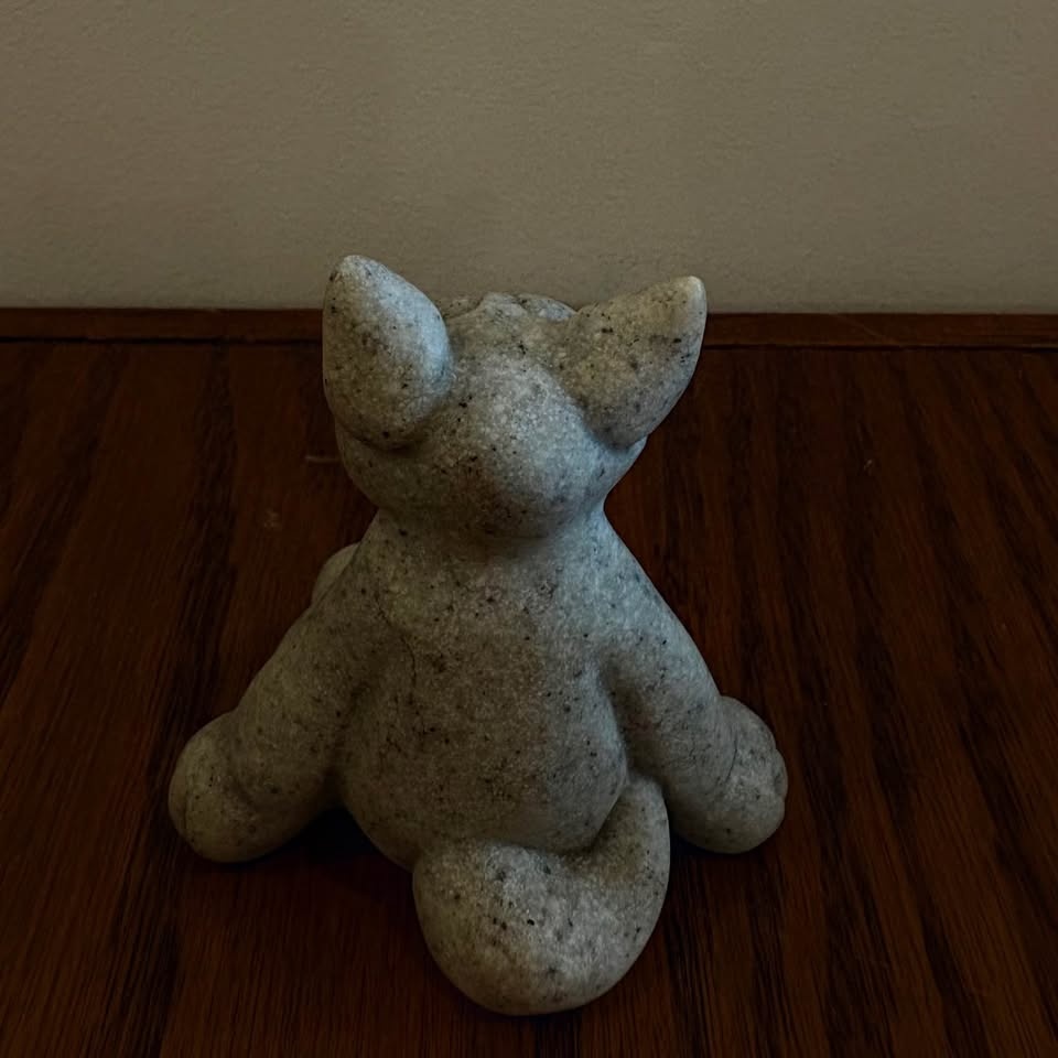 Quarry Critters "Carl" Cat Figurine - Funny Chubby Cat Statue - photo 3