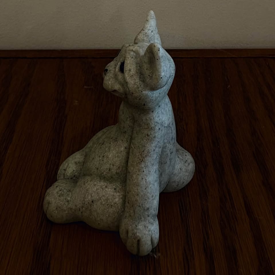 Quarry Critters "Carl" Cat Figurine - Funny Chubby Cat Statue - photo 4
