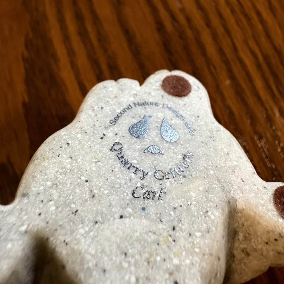 Quarry Critters "Carl" Cat Figurine - Funny Chubby Cat Statue - photo 5