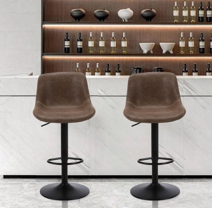 2 Brown Bar Stools - photo 4
