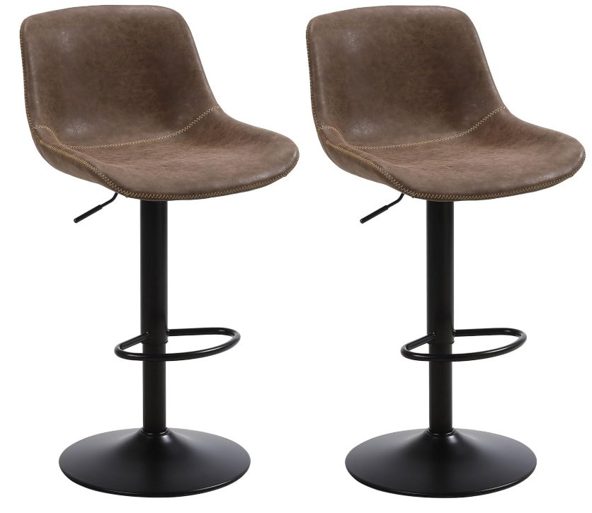 2 Brown Bar Stools - photo 5