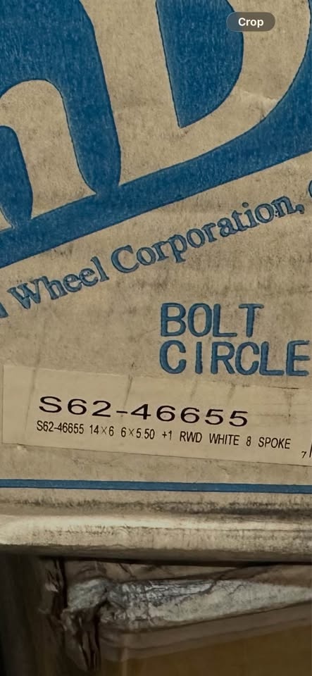 Set of 4 New SenDel white rims 14x6 6x5.5 bolt pattern - photo 4