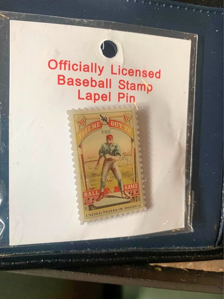 Take Me Out to the Ballgame USPS Commemorative Lapel Pin Stamp