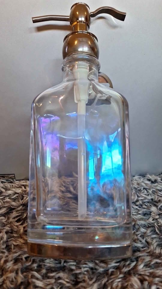 Vintage Silver and Glass Large Soap Dispenser - photo 3