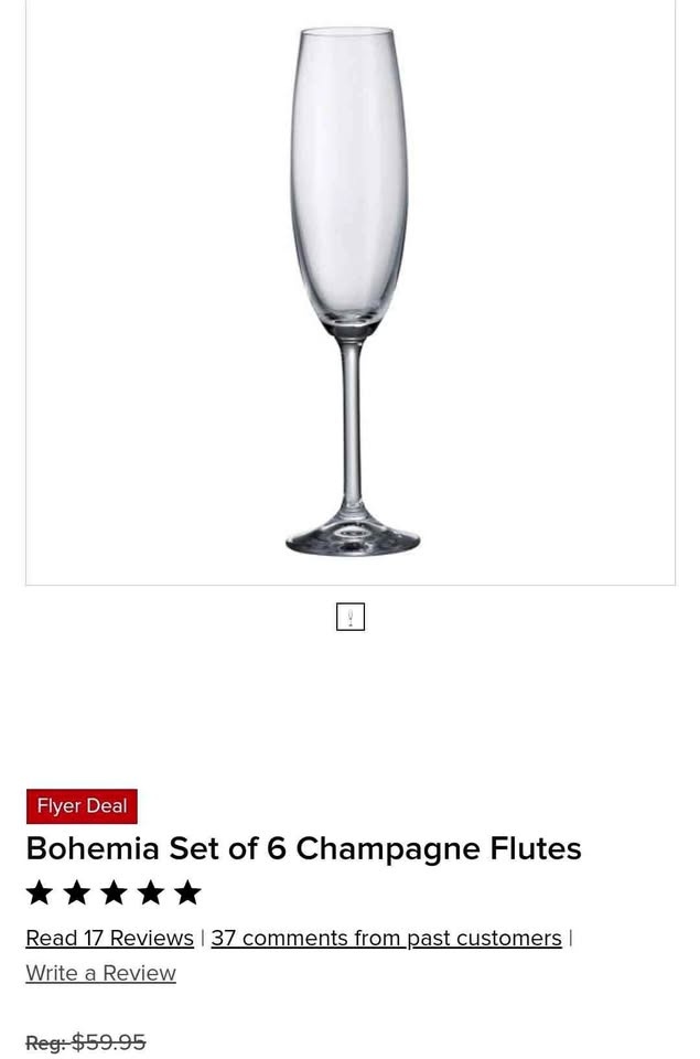 14 Set Champagne Flutes