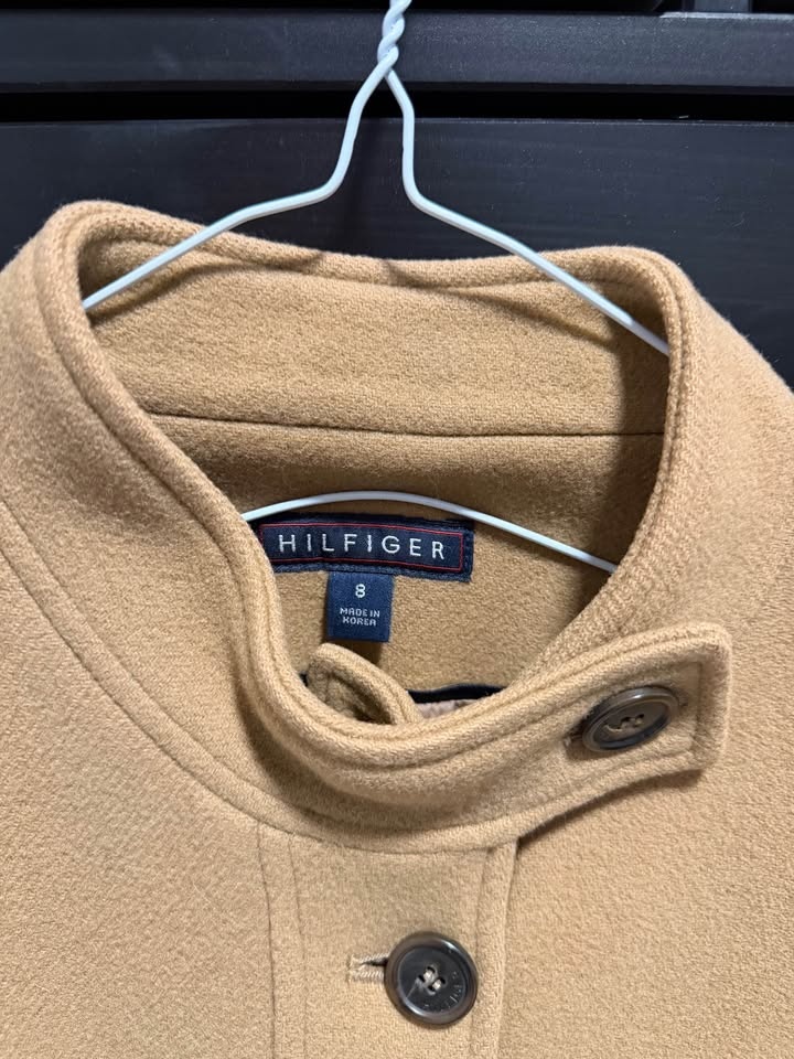 Tommy Hilfiger Wool Blend Camel Jacket Size 8 - photo 2