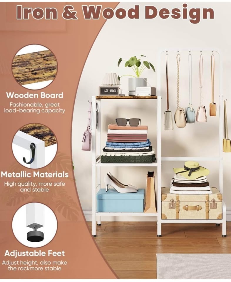 (New) Floor-Standing 3-Tier Purse Organizer - photo 4