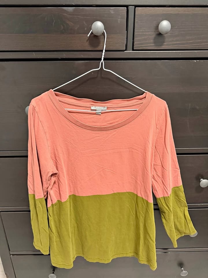 COS Colorblock Long-Sleeve Top Size M