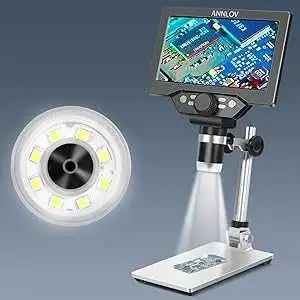TOMLOV Digital Microscope with 7" LCD Screen - photo 2