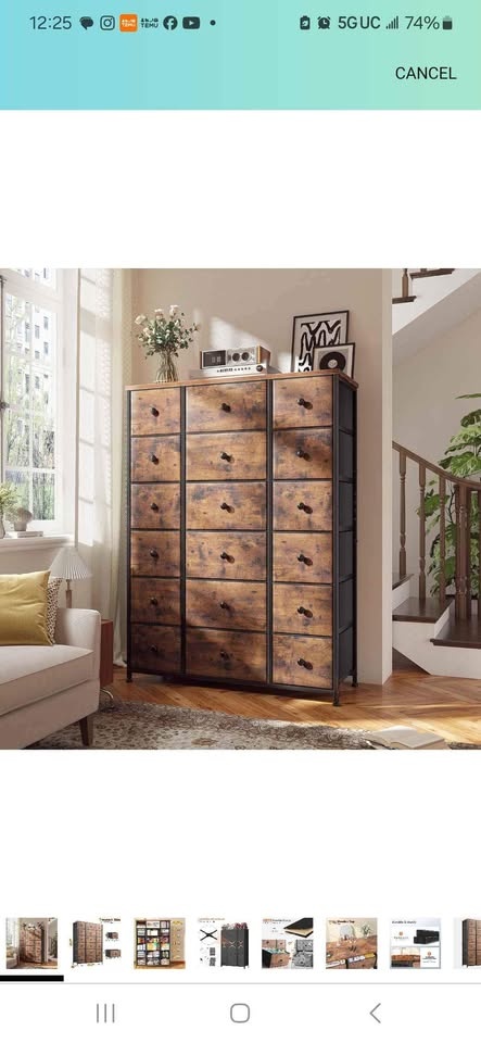 EnHomee 57.7" 18-Drawer Tall Dresser - photo 4