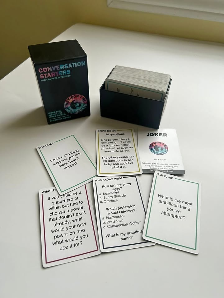 Conversation Starters for Couples & Friends – Card Game (Like Ne