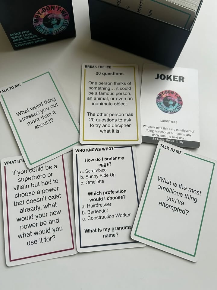 Conversation Starters for Couples & Friends – Card Game (Like Ne - photo 3