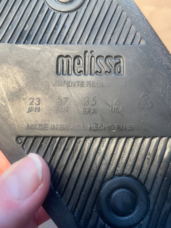 Black Melissa Slides, Size US 6-7, Made in Brazil - photo 5