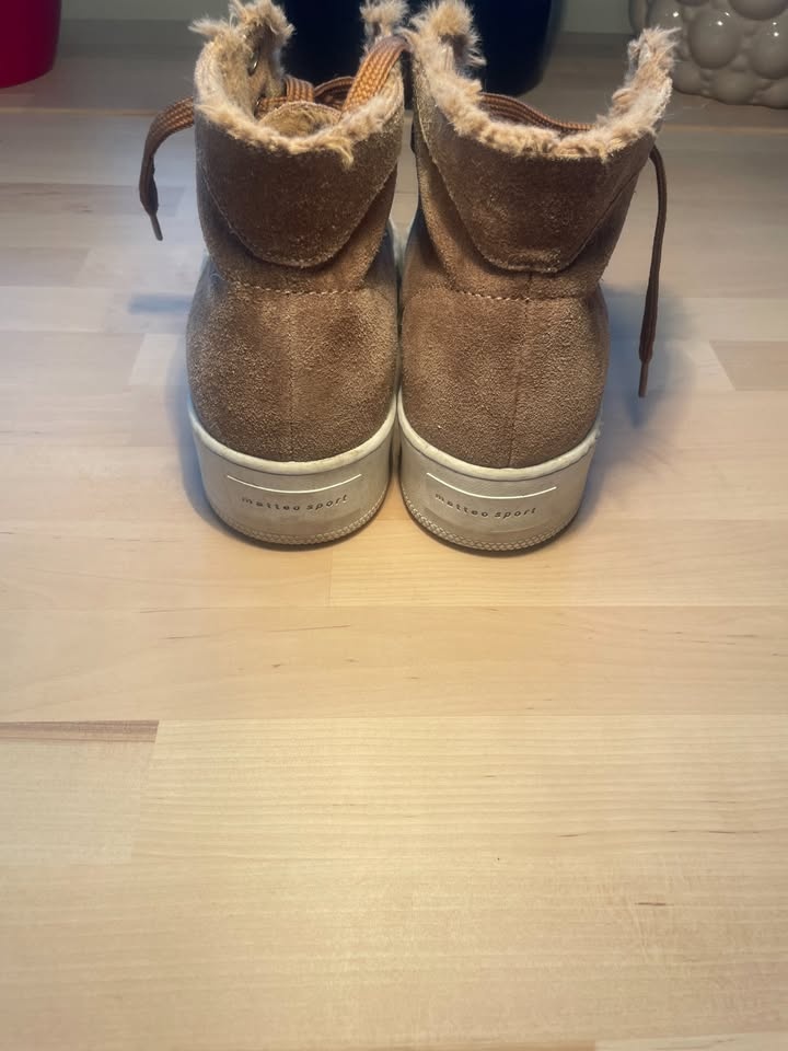US 7 Matteo Sport Chestnut Suede Sneakers - Made in Italy - photo 3