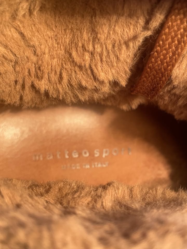 US 7 Matteo Sport Chestnut Suede Sneakers - Made in Italy - photo 4