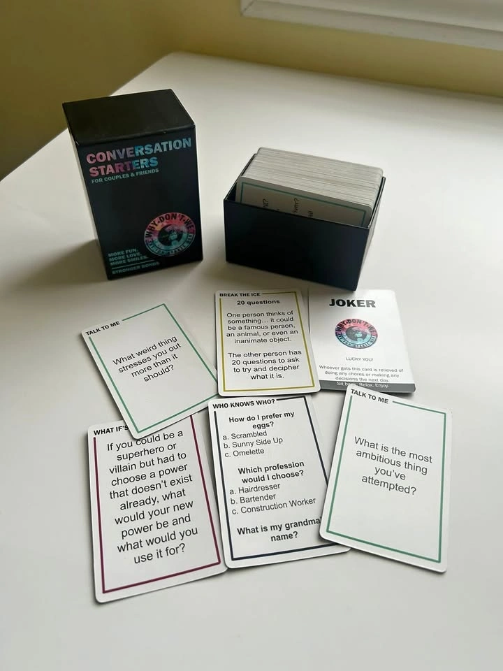 Conversation Starters for Couples & Friends Card Game