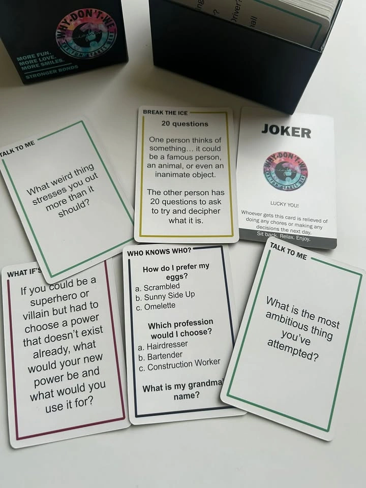 Conversation Starters for Couples & Friends Card Game - photo 3