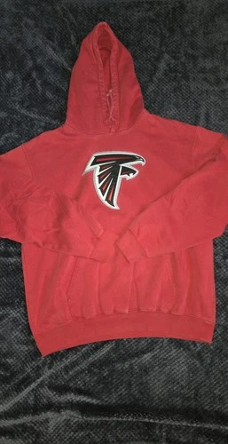 Atlanta Falcons Hoodie Men's Large Red Embroidered Logo