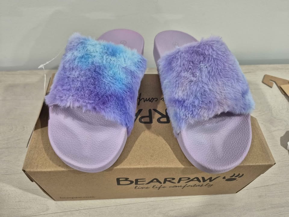 NEW Bearpaw Lucinda Faux Fur Slide Sandals – Women’s Size 7 - photo 4