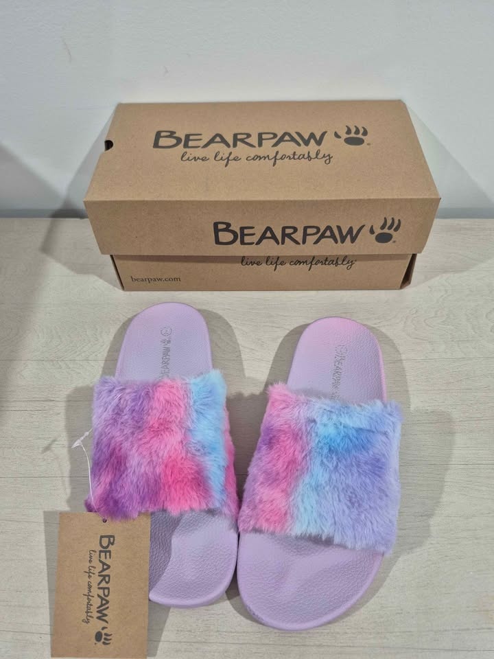 NEW Bearpaw Lucinda Faux Fur Slide Sandals – Women’s Size 7 - photo 2