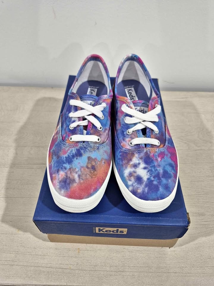 Keds Women's Champion Canvas Tie-Dye Shoes Size 7 BNIB
