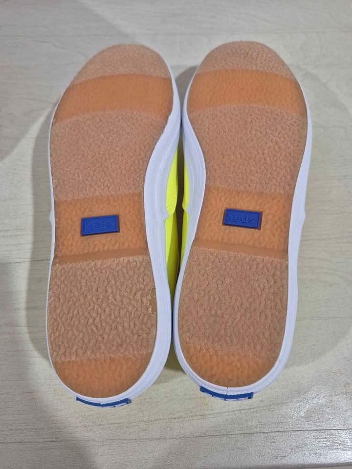Keds Champion Canvas Neon Yellow Sneakers - Women's Size 7 - photo 4