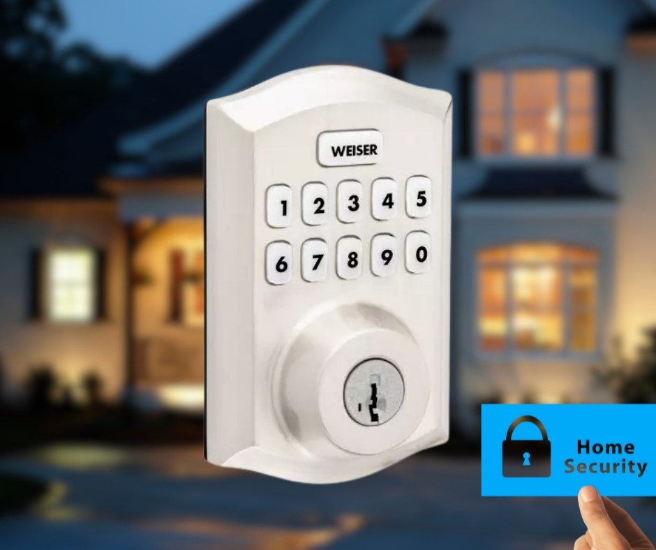 Weiser Keypad Electronic Deadbolt Lock – Keyless Entry + Key Ove - photo 2