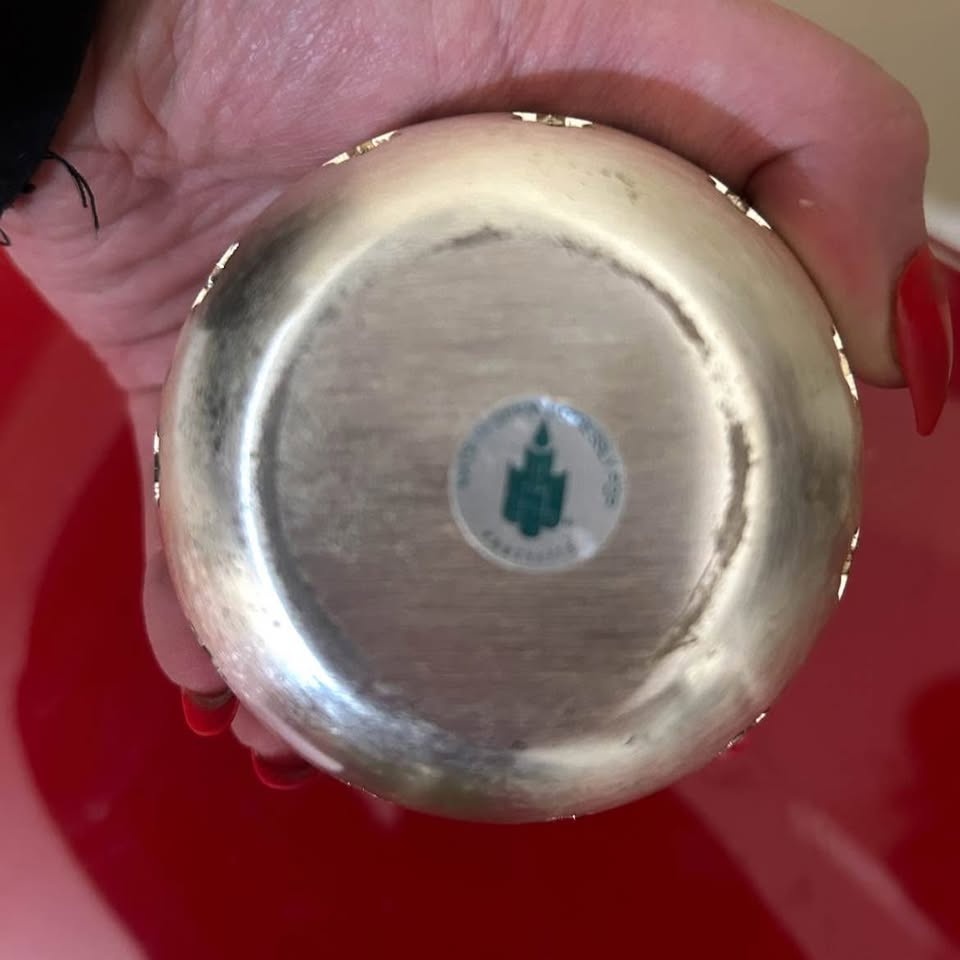 PartyLite Chrome & Blue Glass Candle Holder w/ Tea Light - photo 4