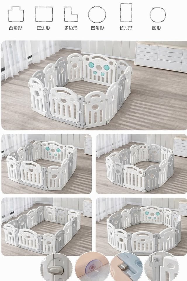 NEW PlayPals Baby Playpen – 16 Panels Lock Door - photo 2