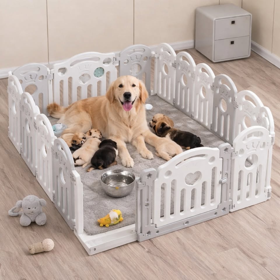 New PlayPals Pet Playpen 16 Panels, Lock Door Puppy/Dog/Rabbit Y - photo 4