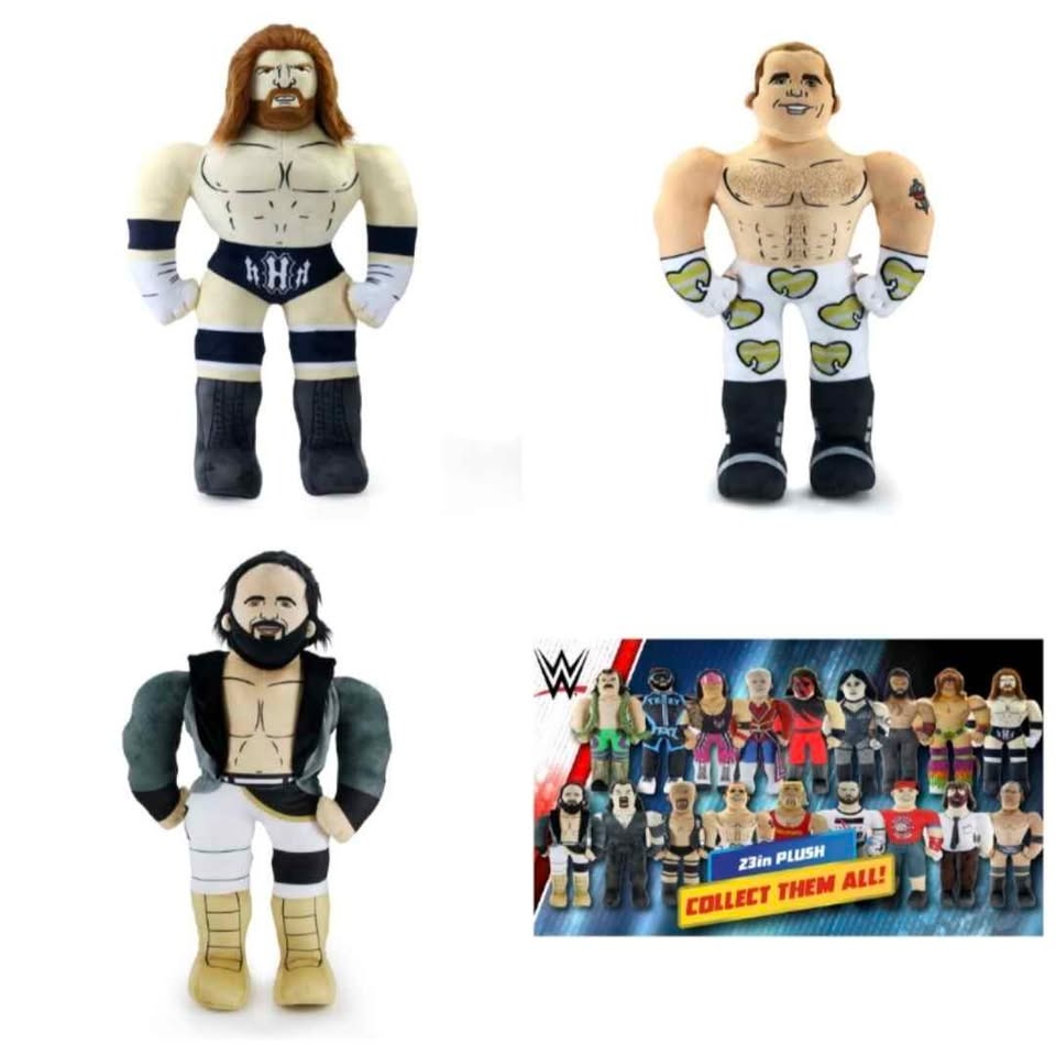 NEW WWE Plush toys lot: Triple H, Shawn Michaels & Seth Rollins