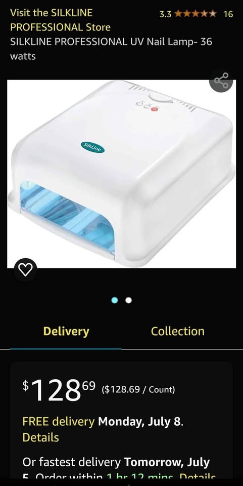 SILKLINE PROFESSIONAL UV Nail Lamp