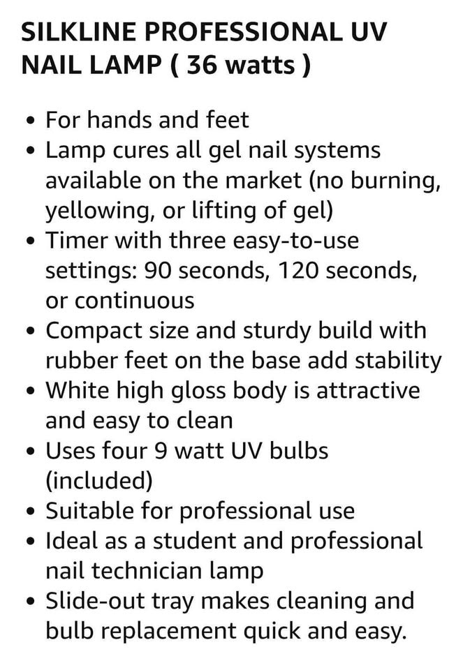 SILKLINE PROFESSIONAL UV Nail Lamp - photo 3