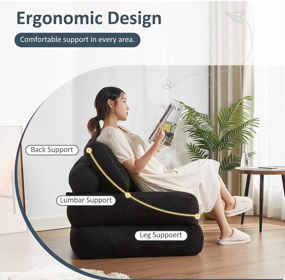 Folding Chair Bed / Futon Sofa Bed - photo 3