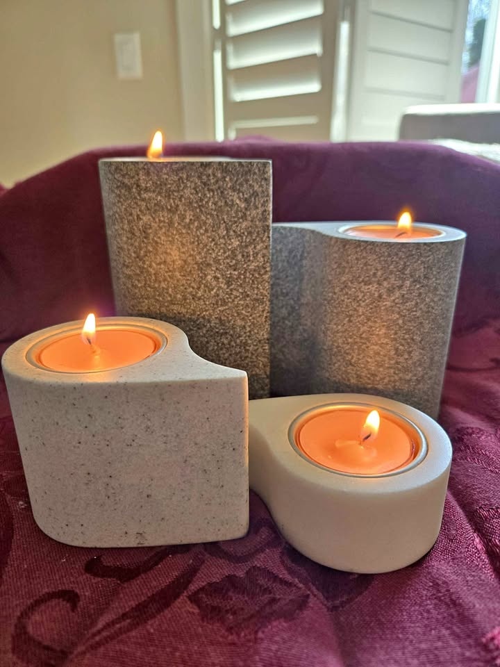 Partylite 4 Piece Puzzle Tealight Set